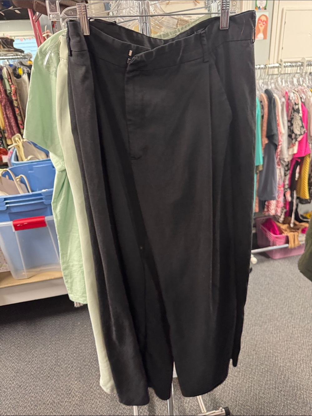 Zara wide leg pants L // 091318